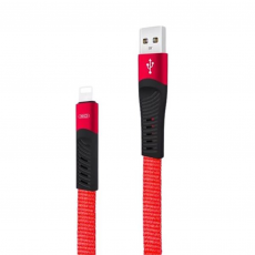 Cable NB127 Carga Rápida Resorte USB - Lightning, 2.1A, 1 m, Rojo XO